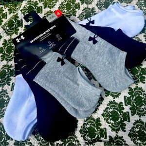 👣 UA PERFORMANCE TECH Men 13-16 x 6 Socks Cushioned No Show
